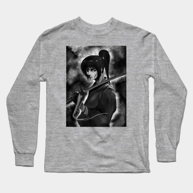 Kenshin Himura Long Sleeve T-Shirt by MAXXXi_ART